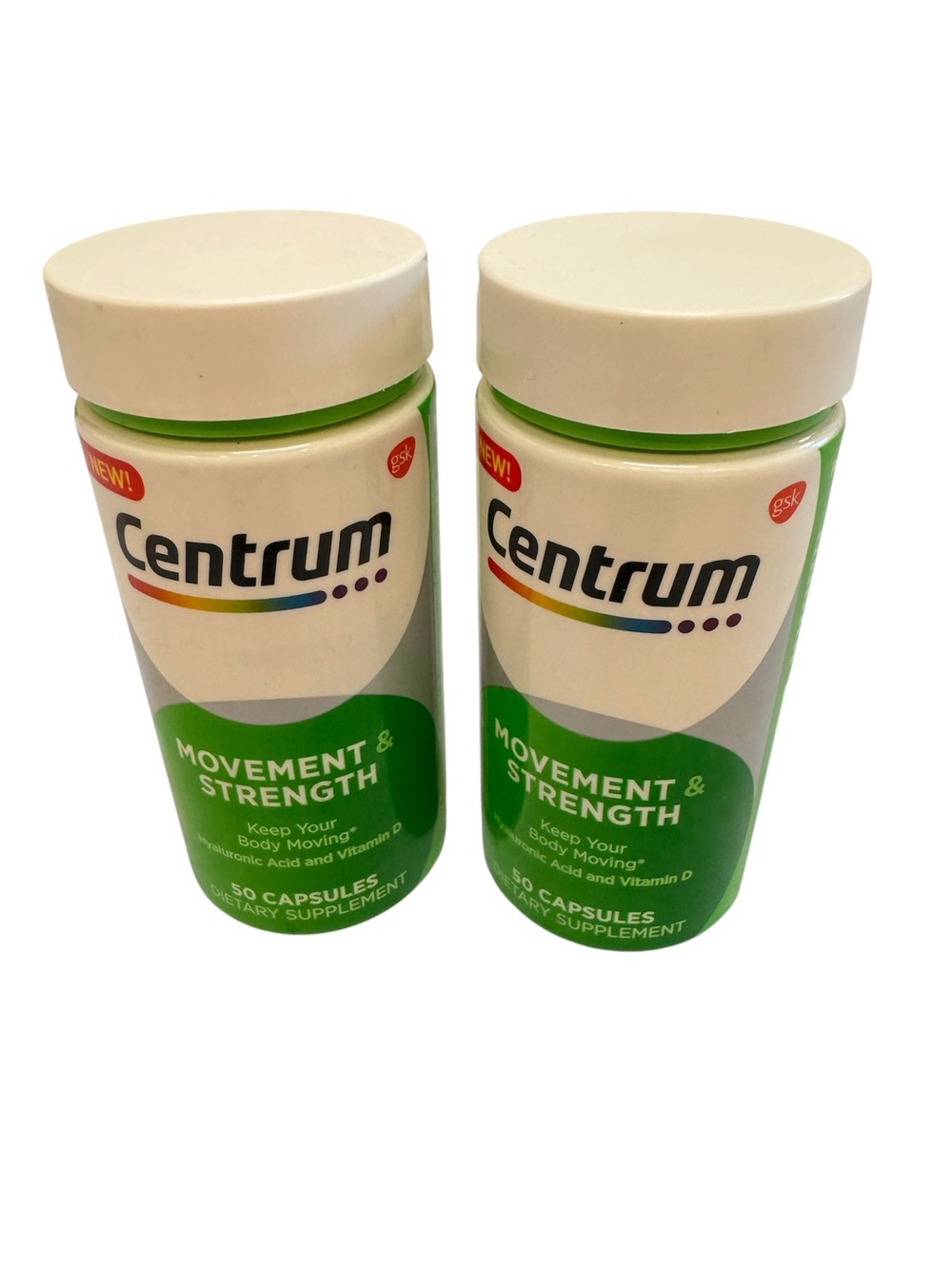 Centrum Movement & Strength Multivitamin Joint Support 50 Capsules Lot of 2